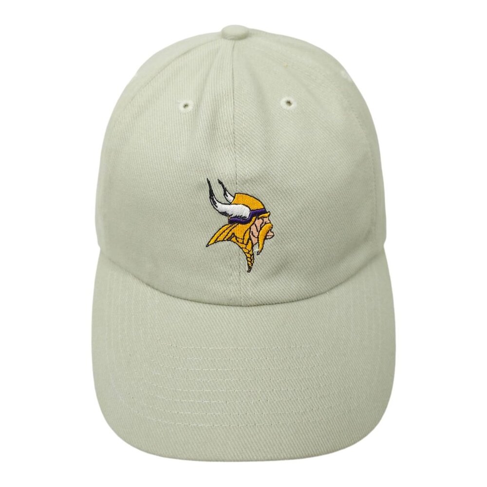 NFL Minnesota Vikings Football Adjustable Size Strapback Cap Baseball Hat Khaki